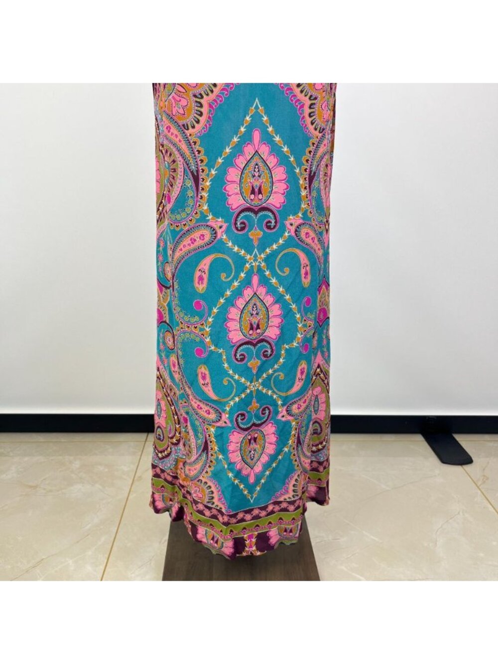 $448 NWOT JOHNNY WAS Judith Silk Floral Maxi Dress Size M - Picture 8 of 14